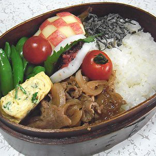 豚しょうが焼き弁当。もう一匹の猫の名前？