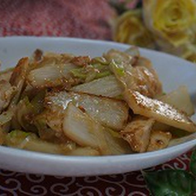 長芋と鶏バスト肉のオイスター炒め