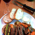 牛肉とローストした野菜のバルサミコハーブソース by mayumiたんさん