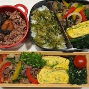 プルコギ風弁当・タヌキ？・我が家の果物たち・同世代の管理栄養士さん
