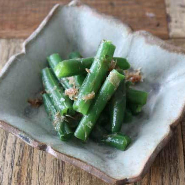 レンジで簡単副菜レシピ！白だしでインゲンのおひたし