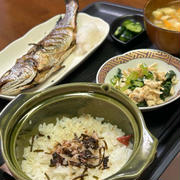 6.27【ウチの夜ごはん】 イシモチ焼魚とか。❣️ﾃﾞｽ。