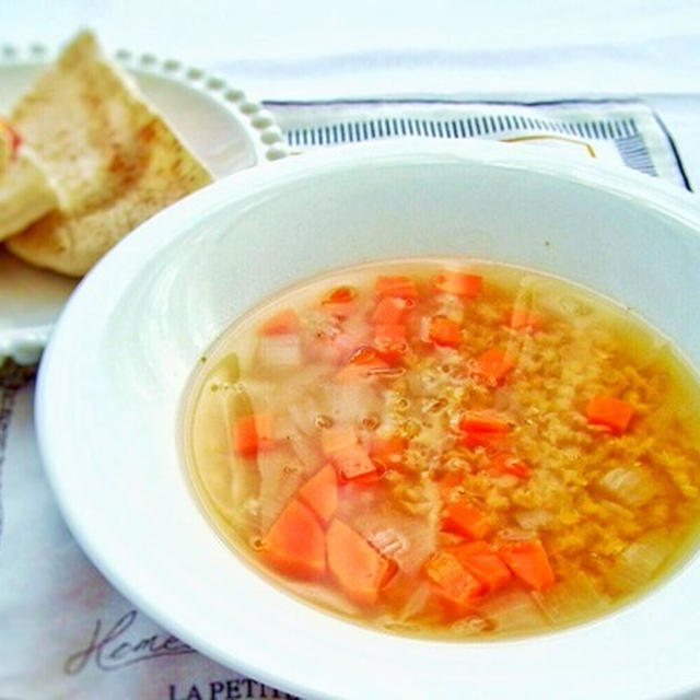 世界五大健康食品のレンズ豆入り野菜スープ☆カレー風味お
