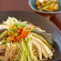 夏ですね♪夏野菜たっぷりで大満足な冷やし中華：D