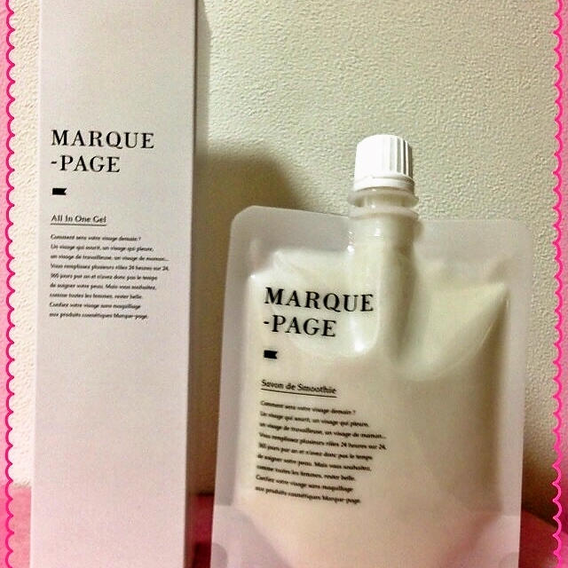 MARQUE-PAGE　洗顔石鹸とオールインワンゲル　