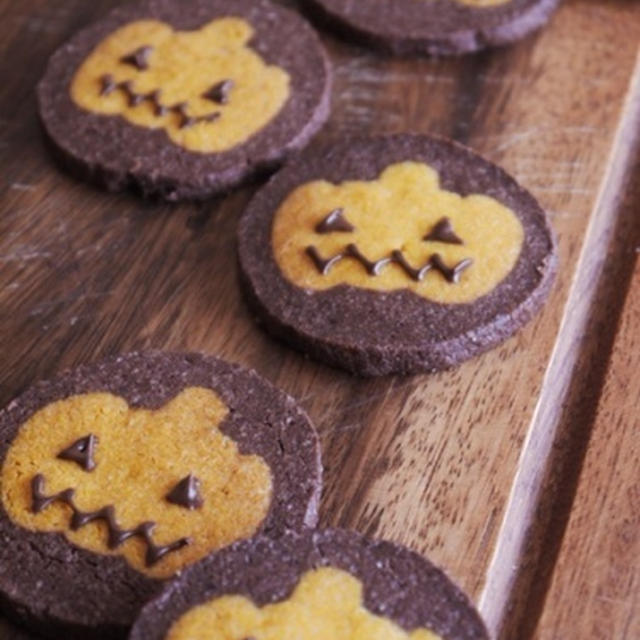 かぼちゃのアイスボックスクッキー ジャックオランタン ハロウィン By Saza25さん レシピブログ 料理ブログのレシピ満載