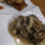 牡蠣としいたけのガーリックバター焼き