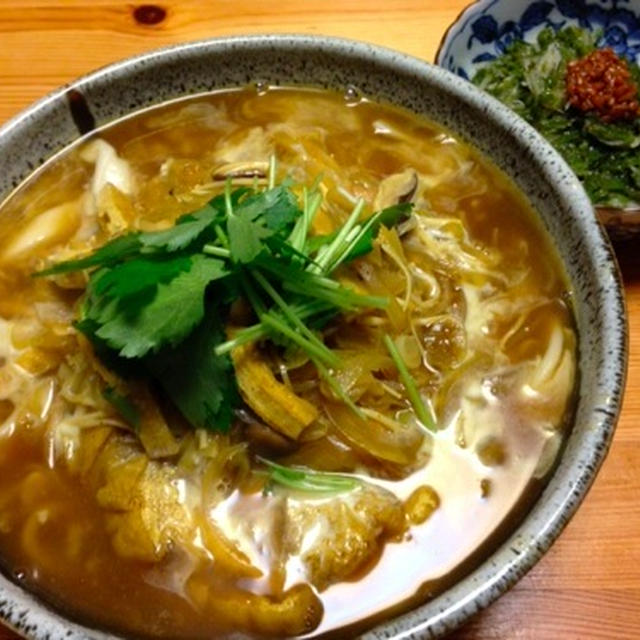 キノコたっぷりカレーうどん