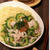 ゴーヤと豚しゃぶの梅あえ　ざるラーメン