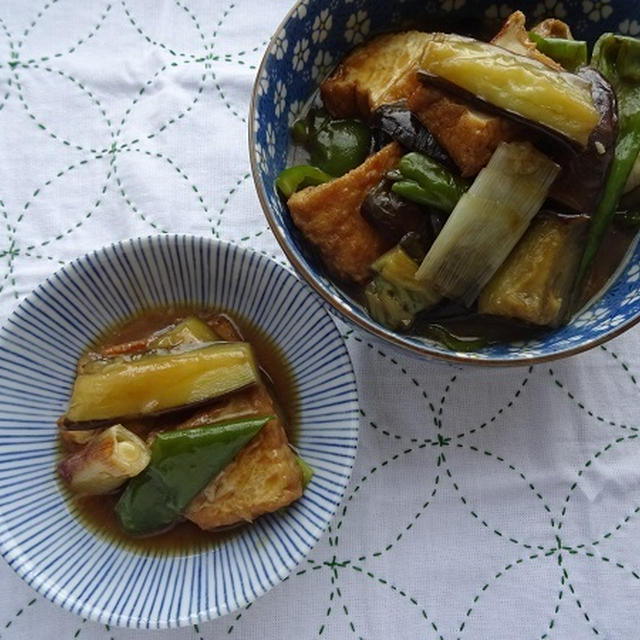 めんつゆで秋の煮浸し。