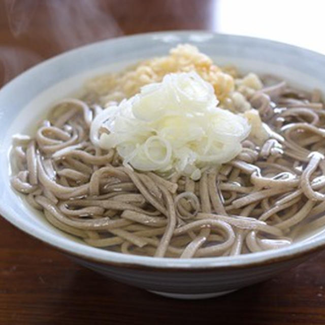 朝は「年越えそば」