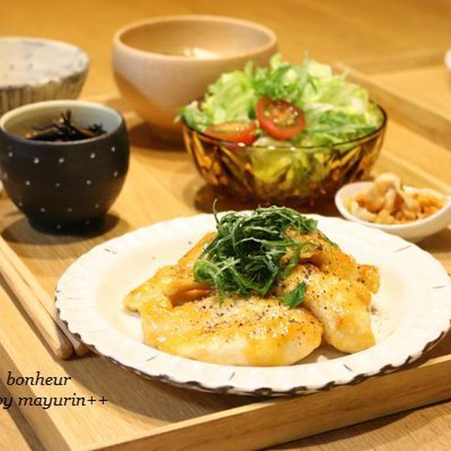 鶏むね肉のみそマヨ焼き。。。