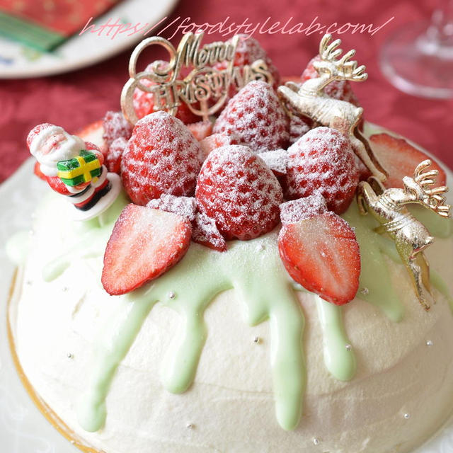 【米粉のズコットケーキ】娘と作ったクリスマスケーキ☆