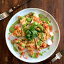 Grilled Tofu with Veggies and Green Sauce豆腐グリルサラダ
