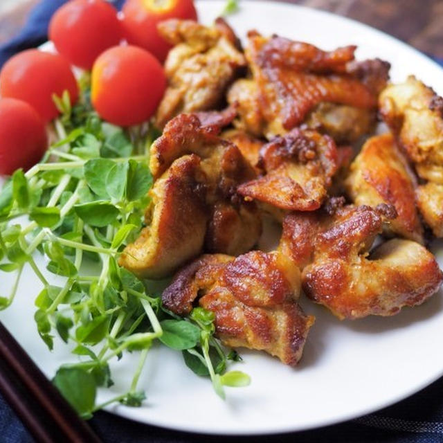 お弁当の優秀おかず♩漬け込みカレーチキン。