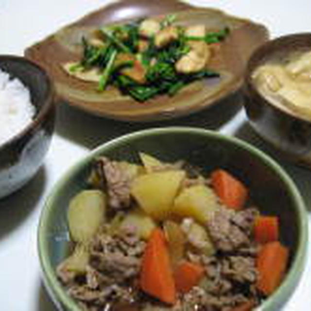 我が家の肉じゃが。