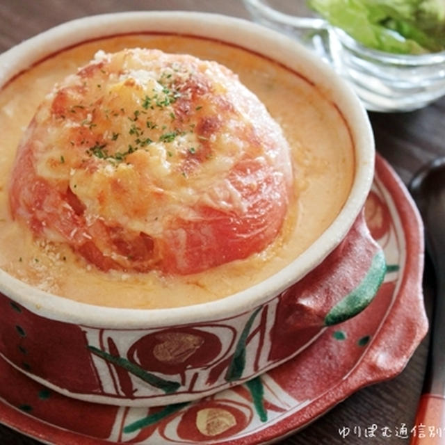愛知のトマトでおうちカフェご飯（8）～簡単トマトカップドリア。