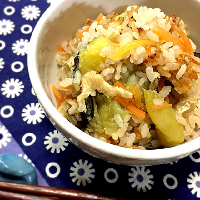 さつまいもの炊き込みご飯♪