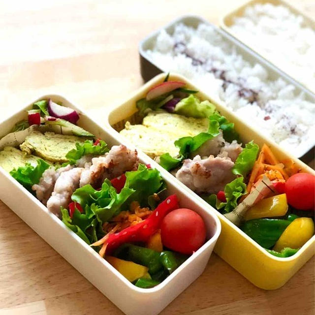 【 JKと夫2人分のお弁当＊お弁当作りの段取り 】