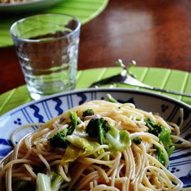 彼特製春野菜パスタと、美術館な午後