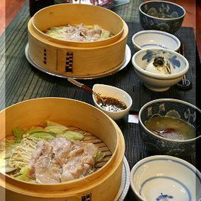 ◆蒸篭でほっこり蒸し料理♪～紫蘇の実で豆腐♪