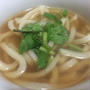 おでんの残りの汁でパクチーうどん