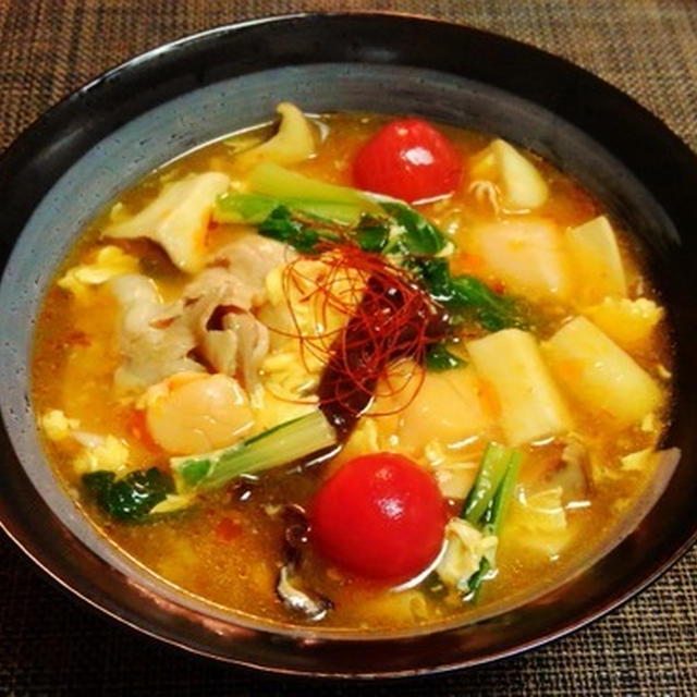 酸っぱ辛いは至福の味☆酸辣湯麺♪☆♪☆♪