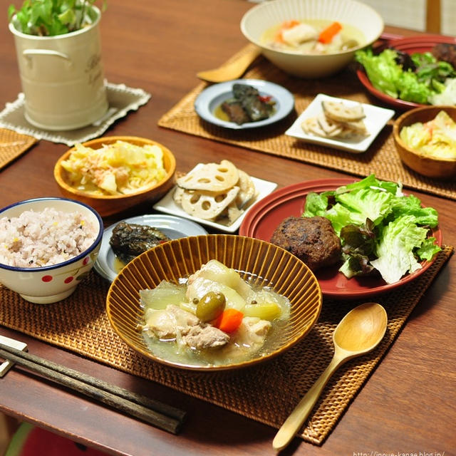 週末2日分の晩ごはんと、すぅにライバル心をむき出しにするメイさん
