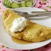 洋梨とアップルのブランデー漬け蒸しケーキ