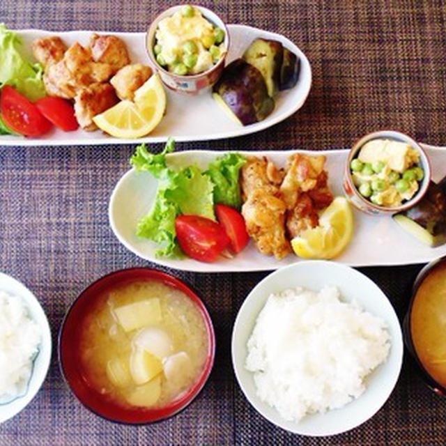 繰り越された食材で唐揚げ風チキンロースト♪～♪