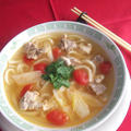 ピリ辛中華★鶏トマトうどん
