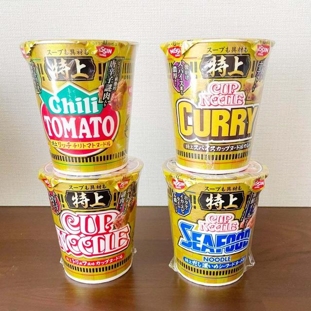 カップヌードルが特上！？4種類を食べ比べ。の、話。