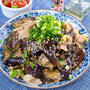 電子レンジで！ごま油香る♪ナスと豚バラの甘辛煮(^O^)/