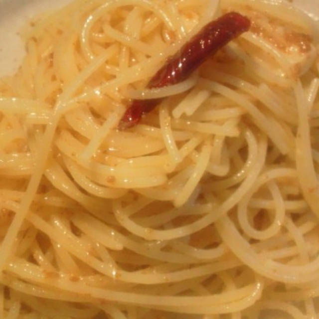 野郎飯流・ボッタルガのペペロンチーノ