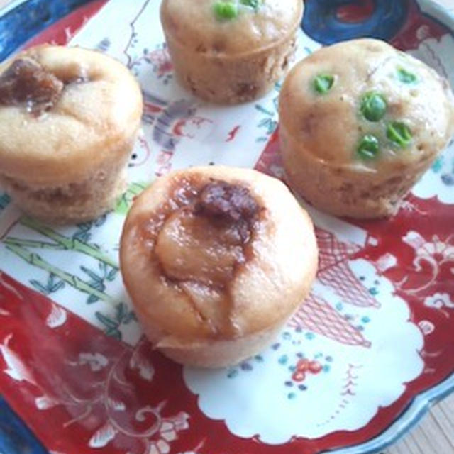 豚の角煮で食事蒸しパン