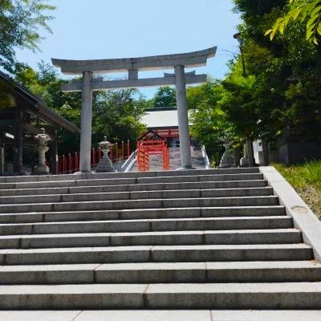 初夏の神社。