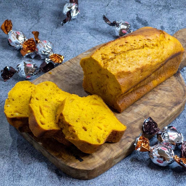 ホットケーキミックスと混ぜるだけ♪しっとり濃厚かぼちゃのパウンドケーキパウンドケーキ ...