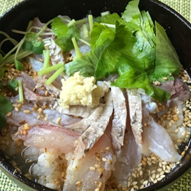 平鯛(ヘダイ）のお茶漬け
