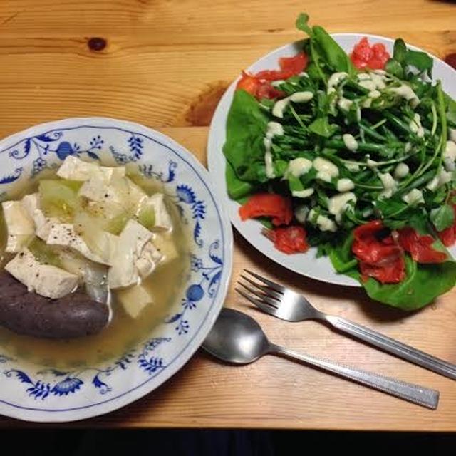 エゾ鹿のソーセージの低糖質スープ