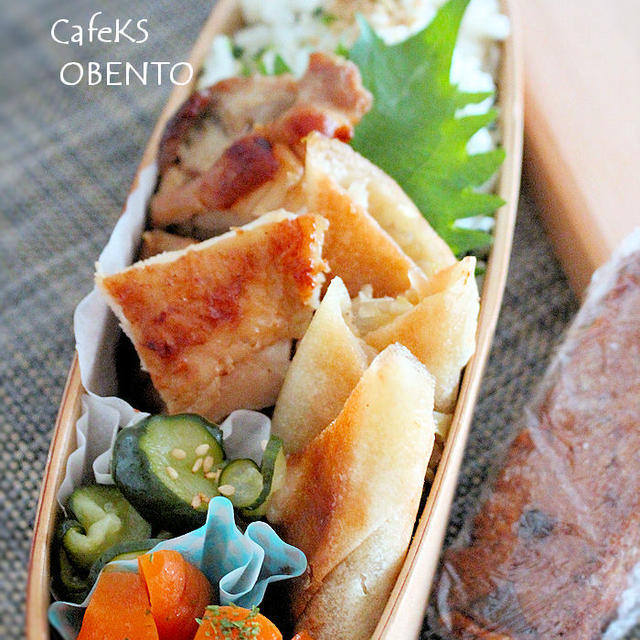 熱中症お気を付けて！チキンステーキで筋トレ用夫のお弁当