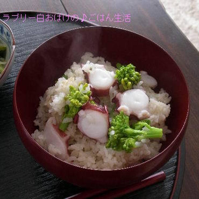 梅・タコ・菜の花♪　の　炊き込みご飯