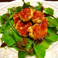 ふんわり鶏肉団子のポン酢ジュレソース