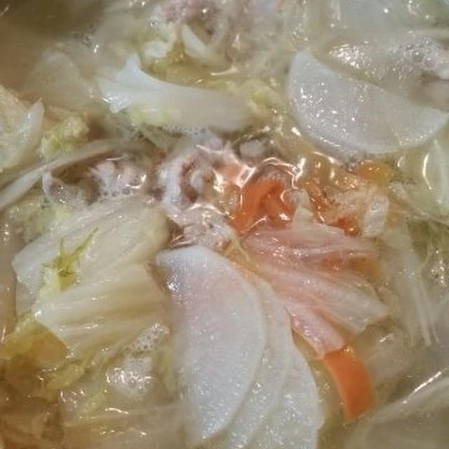 長男くんお手製『豚汁』お夕飯♫　　～けんちん汁・豚汁の違いを知る～