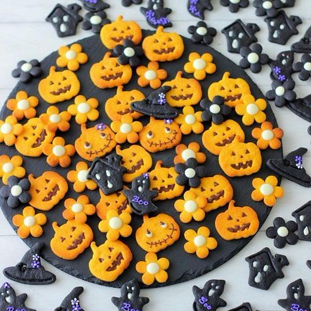ハロウィン当日に焦って作ったハロウィンクッキー♪