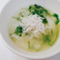 【春の七草】鶏がらスープの素で作る中華風七草粥