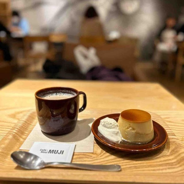 MUJIカフェのプリンが好き