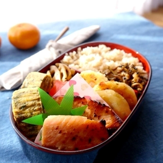 大人弁当～鶏ガラ玄米ご飯レシピ