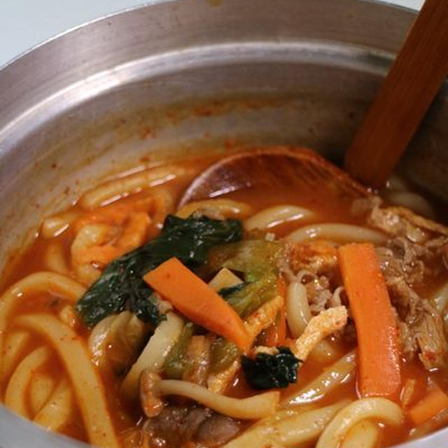 牛カルビ辛チゲうどん