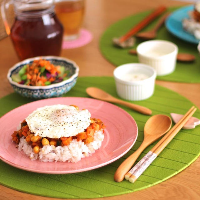 大豆キーマカレーランチ♪♪♪