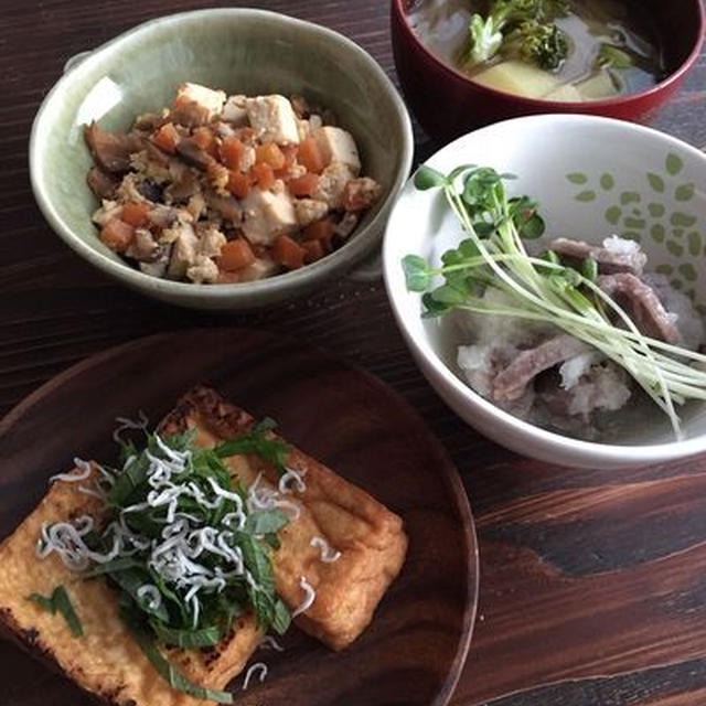 参観日/煎り豆腐など